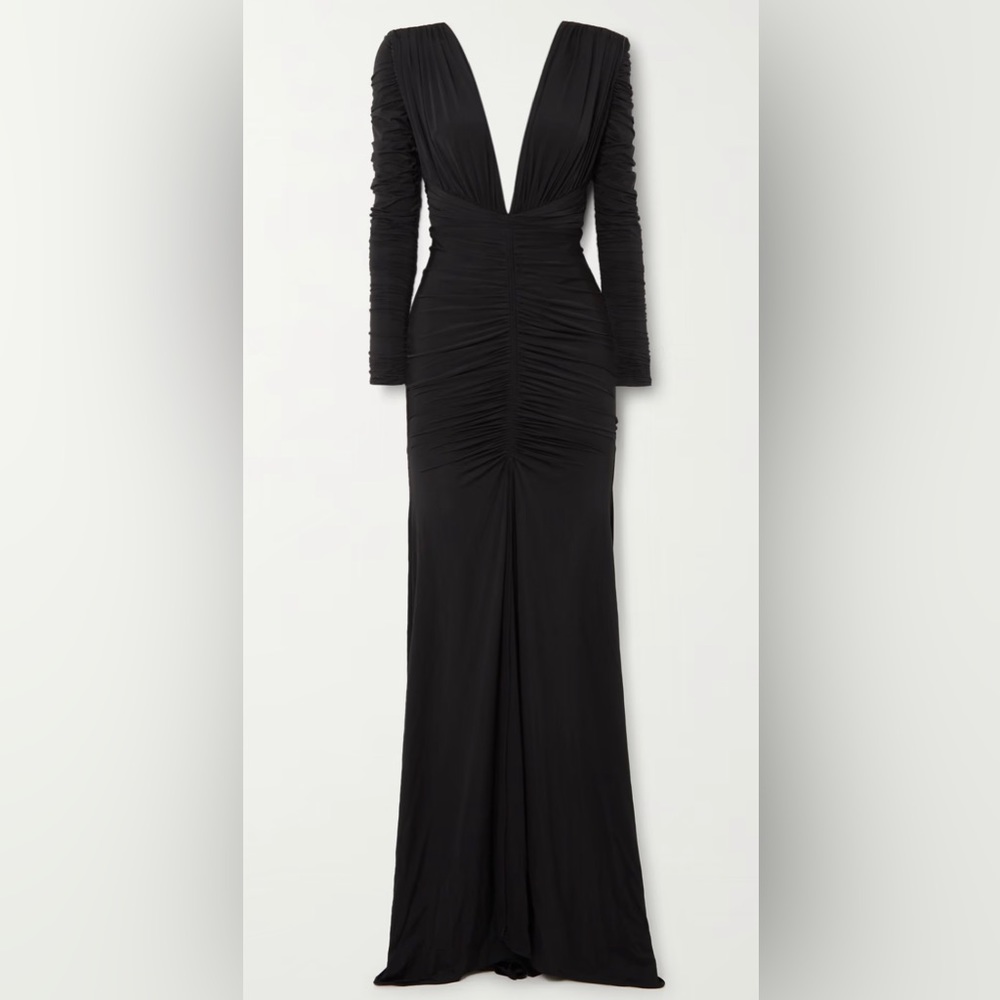 Dalton ruched stretch-jersey gown